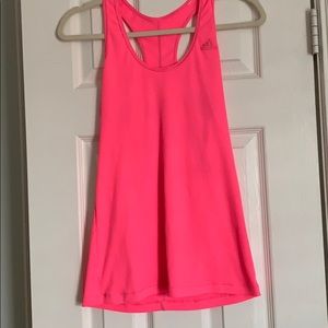 Hot pink razor back tank